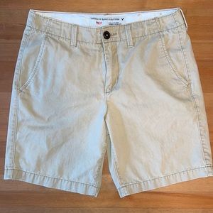 American eagle prep khaki shorts
